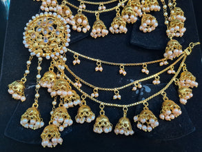 Kundan Earrings with Saharas | Bridal earrings | Nikkah jewelry | Fancy earrings | Wedding earrings