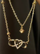 Double Layer Heart Necklaces For Women Girls Trendy Heart Chain| Aesthetic Locket