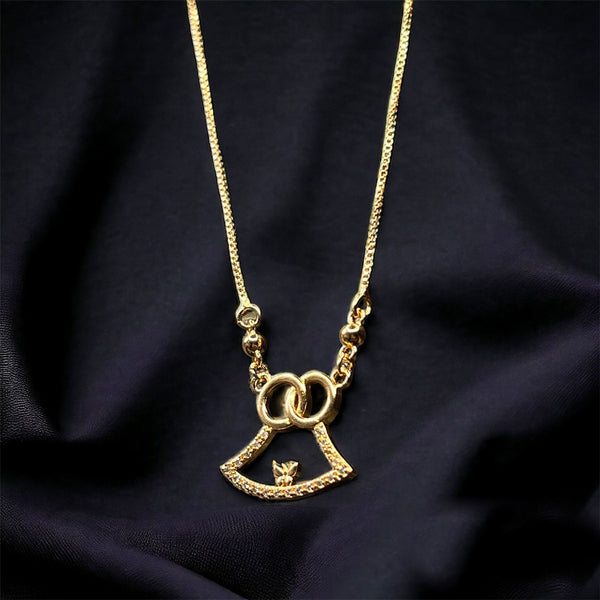 Aesthetic golden locket chain | Elegant Style | Stylish Women Necklace