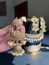 Elegant Choker Jhumka Tika set | Kundan Jewelry