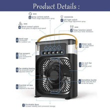 Portable Humidifier Cooling Fan | USB Electric Fan LED Night | Best For One Person